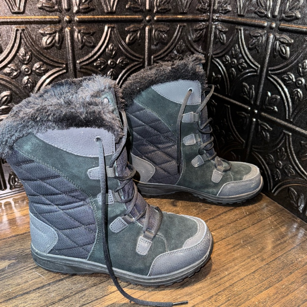 Columbia Ice Maiden II Women's Size 7.5 Black Winter Boot BL1581-011